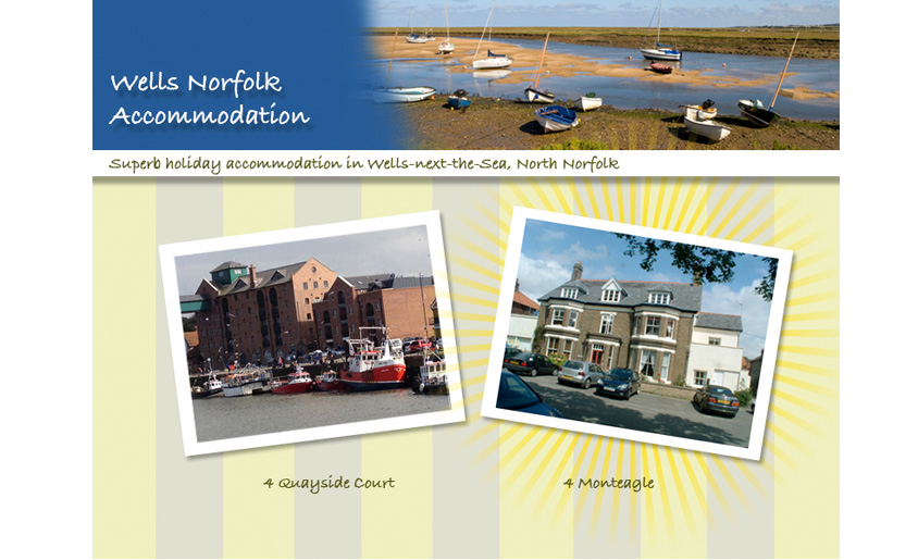 Wells Norfolk Accommodation website